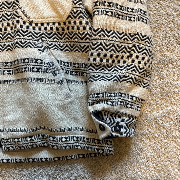 Vintage 90s Western Style Full Zip Jacket Mens Medium Blanket Lined Wool Blend - Picture 2 of 8